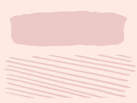 Hand made abstract landscape. Abstract grunge rectangle and stripes. Vector hand drawn illustration.のイラスト素材