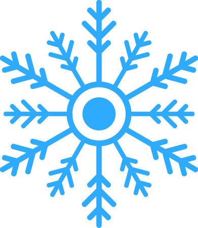 Blue snowflakes on white background. Vector illustration.のイラスト素材