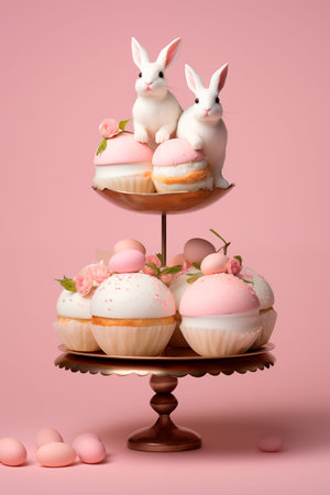 pink and white cupcakes