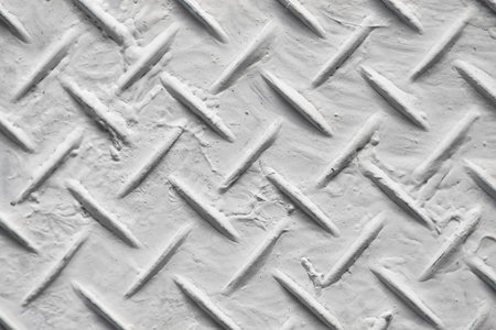 white paint tray close up geometric patternの写真素材