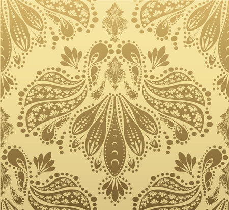Vector decorative royal seamless floral ornamentのイラスト素材