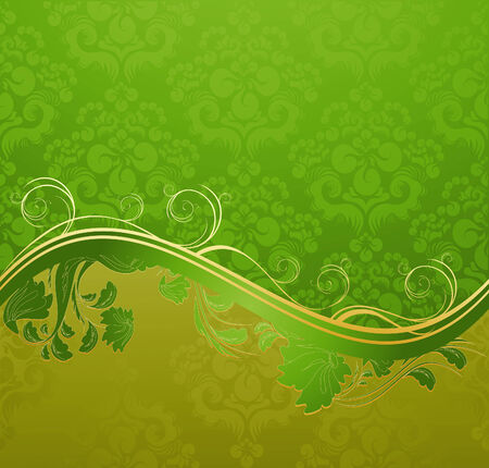 Floral waveのイラスト素材