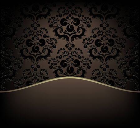 decorative design background with floral  ornamentのイラスト素材