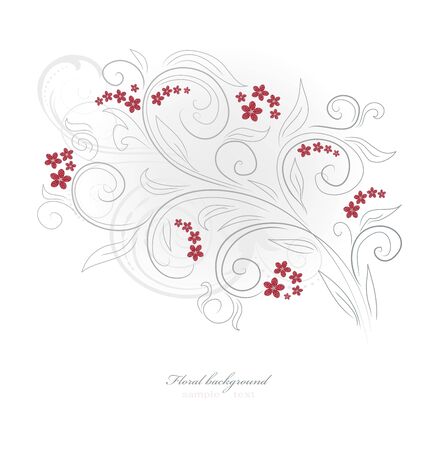 Design vector background with floral ornateのイラスト素材