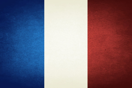 Grunge Flag Of Franceのイラスト素材