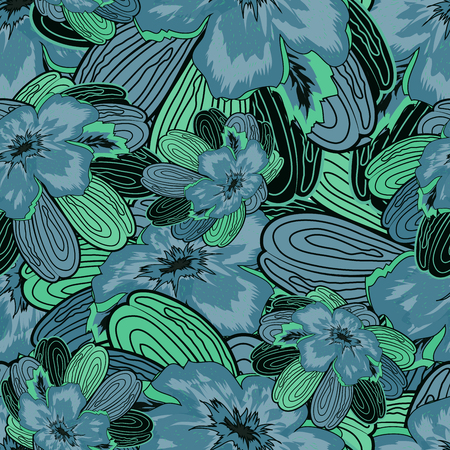 Seamless Floral Ornamental Patternのイラスト素材