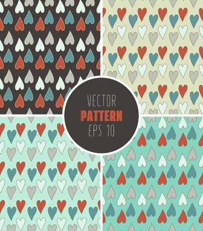 Seamless Pattern With Heartsのイラスト素材