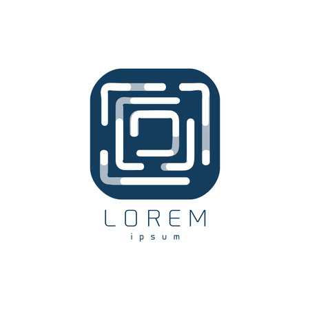 Design geometric logo for company ona white backgroundのイラスト素材