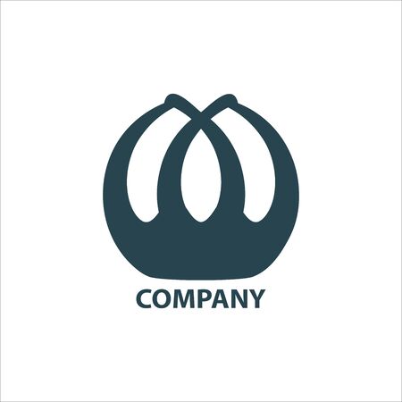 Design geometric logo for company on a white backgroundのイラスト素材