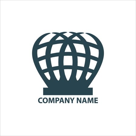 Design geometric logo for company on a white backgroundのイラスト素材