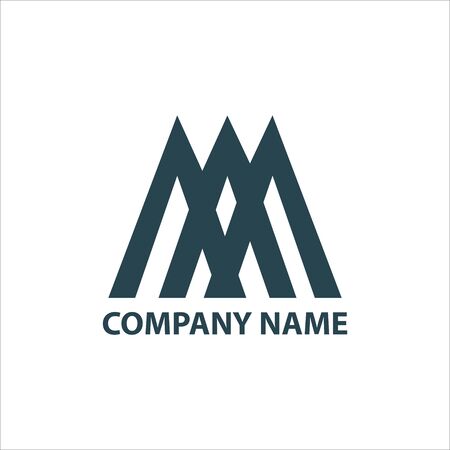 Design geometric logo for company on a white backgroundのイラスト素材