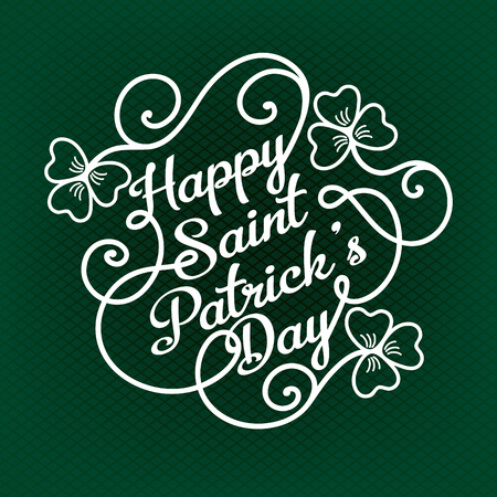 Typographic design template for Saint Patrick's Day with clover
のイラスト素材