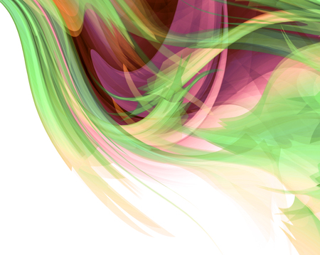 Bright colored and white modern futuristic background with abstract wavesの写真素材