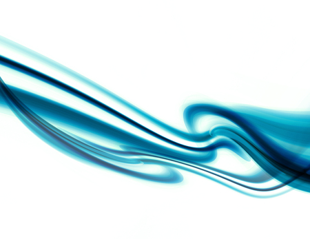 Bright blue and white modern futuristic background with abstract wavesの写真素材