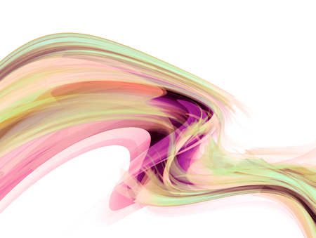 Bright colored and white modern futuristic background with abstract wavesの写真素材