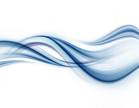 Blue and white modern futuristic background with abstract wavesの写真素材