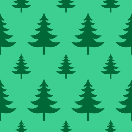 Christmas tree green backgroundのイラスト素材