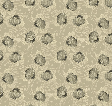 Vector floral background, patternのイラスト素材