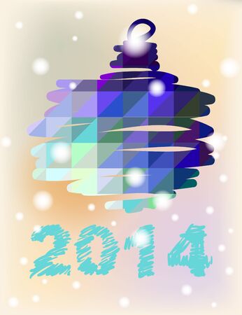  Ball  Christmas and New Year hand-painted decoration の写真素材