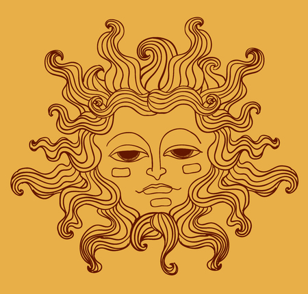  Sun faceの写真素材
