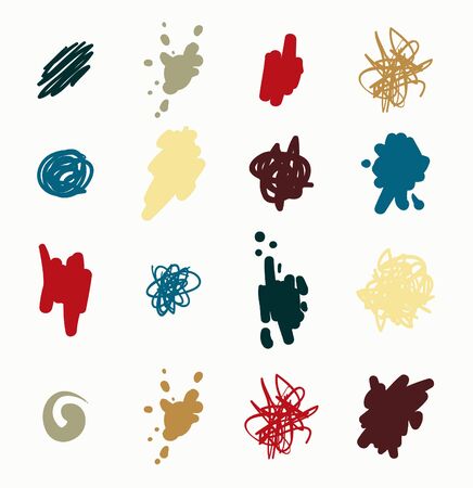  watercolor stains, design element, pattern の写真素材