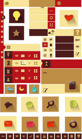Set of computer iconsの写真素材