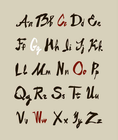 Alphabet Illustration のイラスト素材