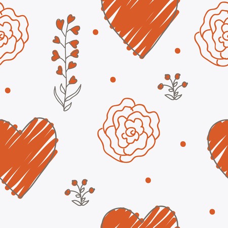 ornament seamless of floral graphic design elements graphic, wreaths, ribbonsのイラスト素材