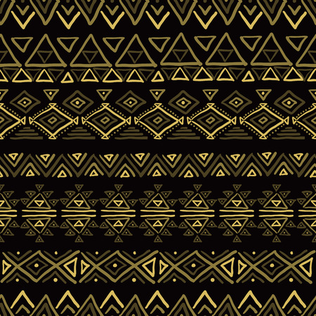 Set of geometric seamless patterns. Vector backgrounds collection, pattern swatches included.のイラスト素材