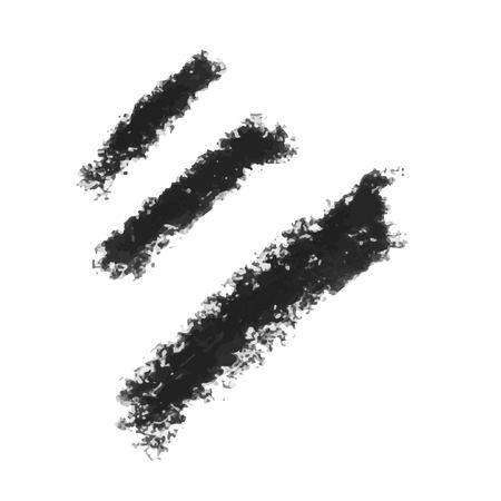 Grunge Vector Distressed Modern Textured Brush Stroke Dryのイラスト素材