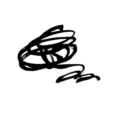 Grunge Ink pen Strokeのイラスト素材