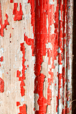 Old and peeled creaky paintの写真素材