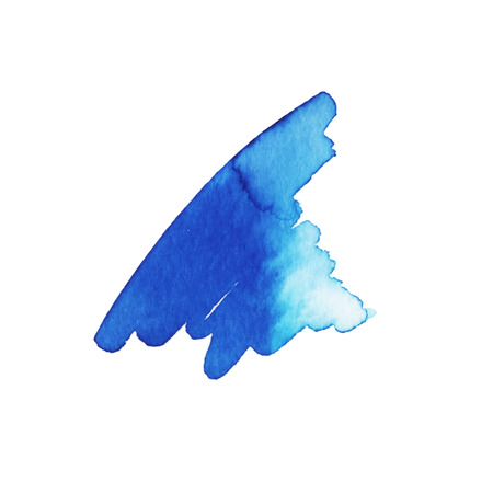 Vector Brush Stroke. Grunge Ink pen. Distressed quill. Black Modern Textured pen Stroke. Curls of a spiral drawn with ink by a sharp featherのイラスト素材