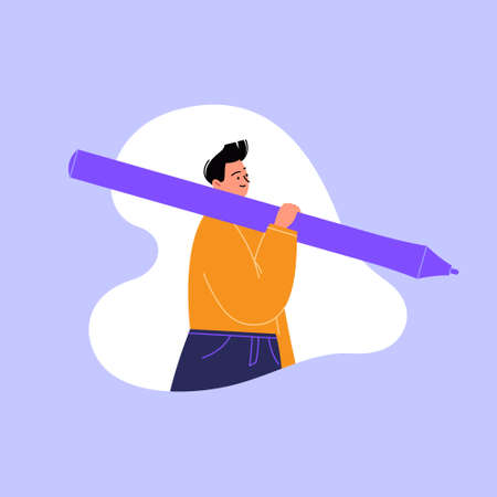 Creative professional at workのイラスト素材