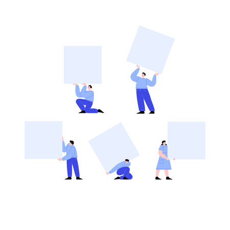 A person holding a blank page