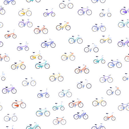 Bicycles seamless patternのイラスト素材