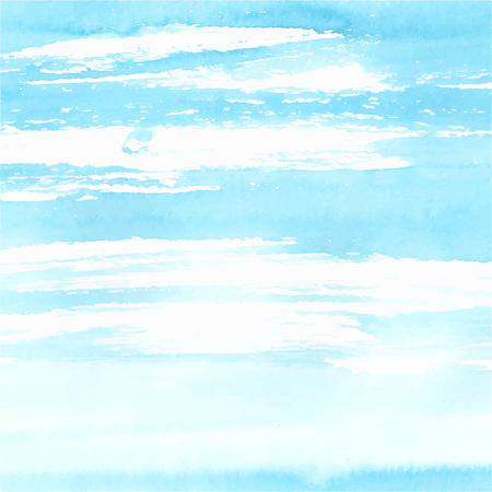 Watercolor sea or sky background made in vector.のイラスト素材