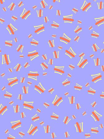 Abstract blue background with decorative lines, foodのイラスト素材