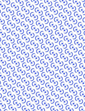 Abstract background blue and white pattern with an arc of circles illustrationのイラスト素材