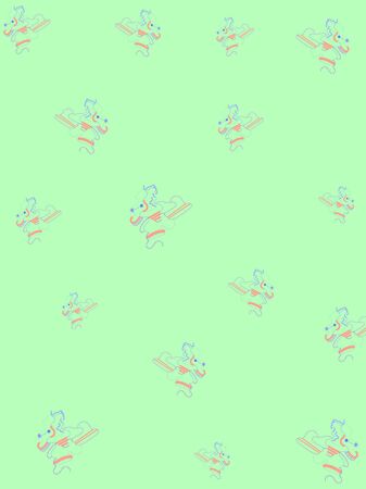 Abstract light green linear background in red and blue colorsのイラスト素材