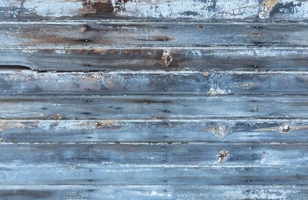 blue wood background old design empty pure wallpaper. Rustik style, top view, copy spaceの写真素材