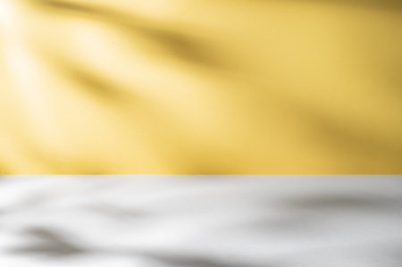 Soft gradient background with gentle shadows, creating a serene atmosphere, ideal for product display or creative mock up with copy space for text overlay. Front view.の写真素材