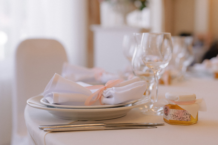 The cute exemple of wedding table serveの写真素材