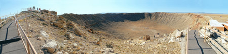 Meteor Crater  Barringer , in Arizonaの写真素材