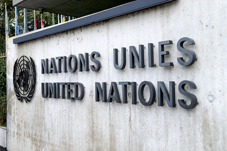 The United Nations Office at Geneva, Switzerlandのeditorial素材