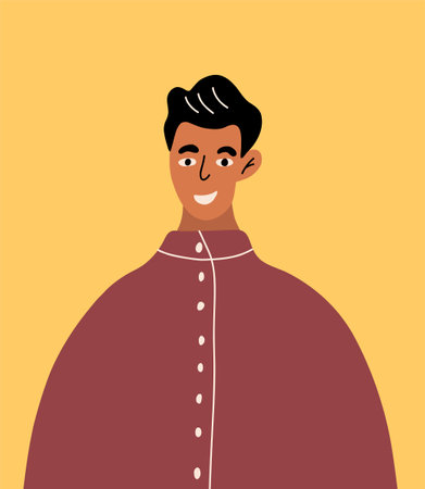 Portrait Indian teenager in national clothes.のイラスト素材