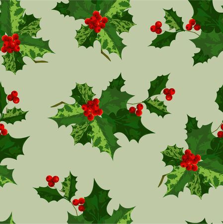 Holly backgroundのイラスト素材