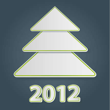 Christmas ree illustration for 2012のイラスト素材
