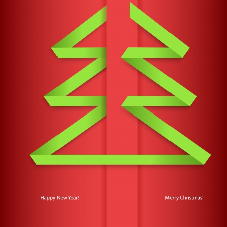 Abstract Christmas treeのイラスト素材