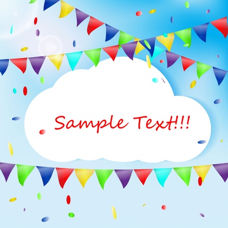 Birthday background with  place for textのイラスト素材
